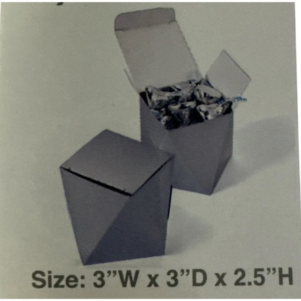 Mini Silver Favor Boxes 3